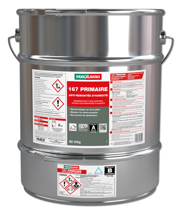 167 PRIMAIRE ANTI-REMONTEE D'HUMIDITE 10KG