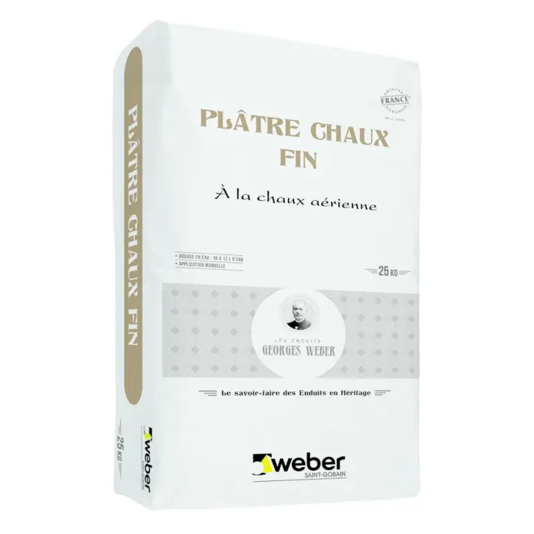 weber MPC F plâtre chaux fin